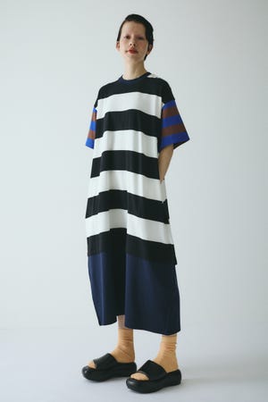 HeRIN.CYE ロングワンピース HeRIN.CYE（ヘリンドットサイ）の「Jersey long cardigan op