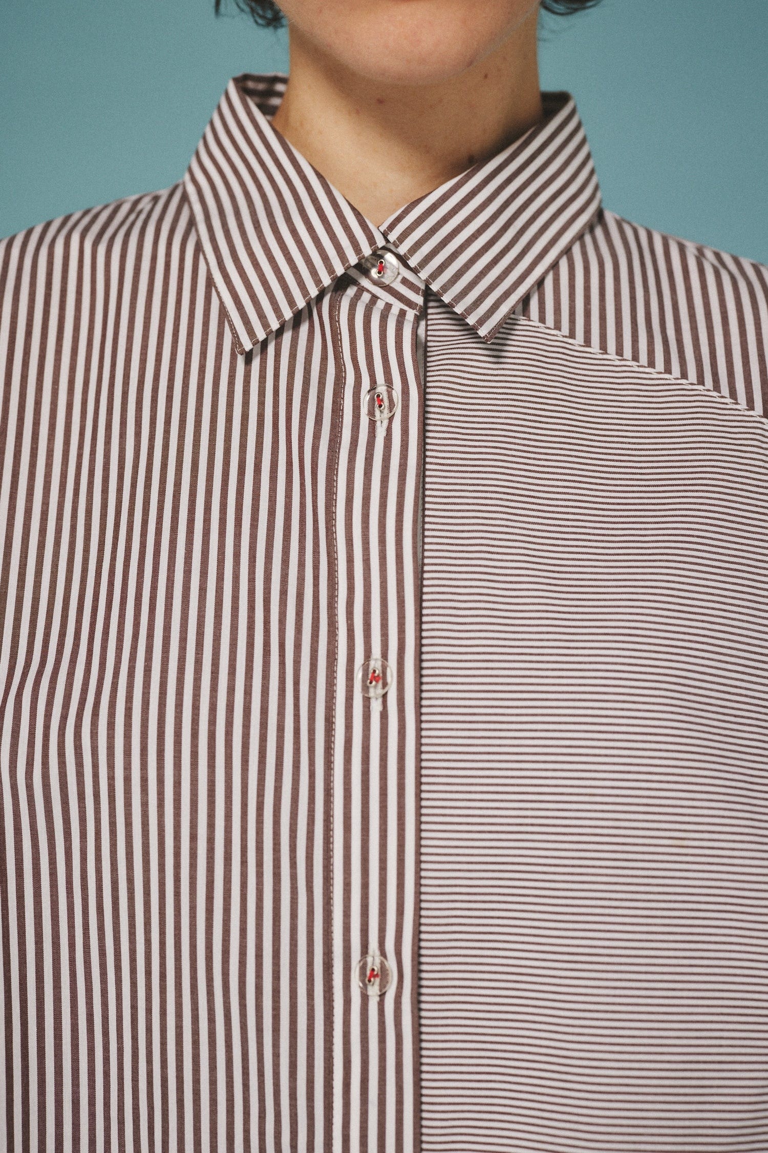 A line over shirt 柄BRN FREE