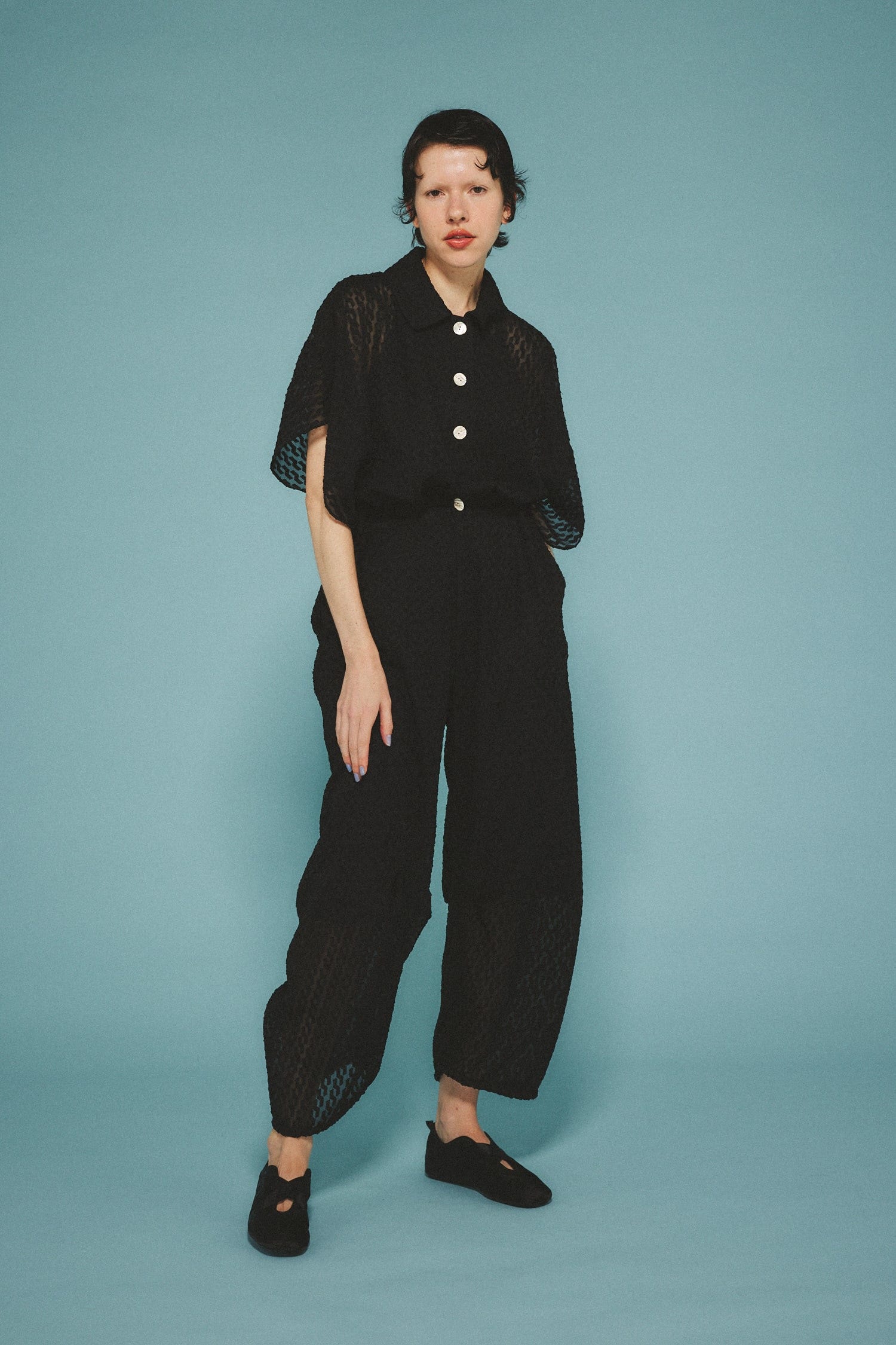 Tuck easy pants BLK 38