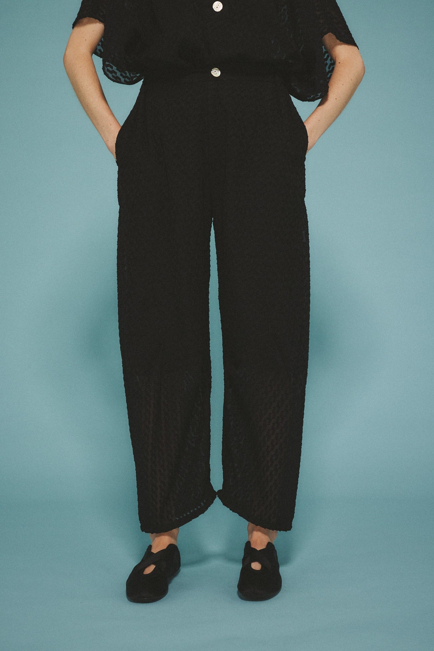 Tuck easy pants BLK 38