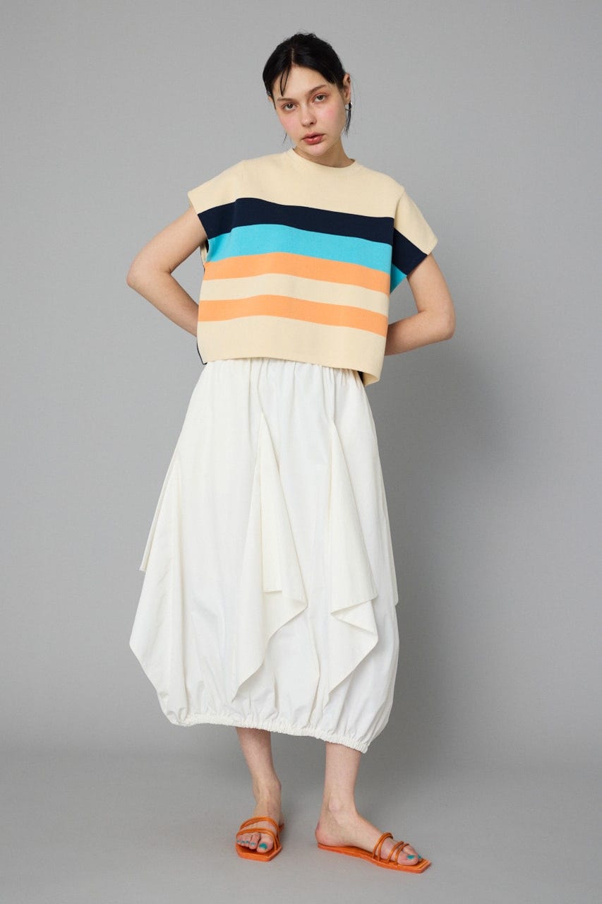 Triangle skirt O/WHT FREE
