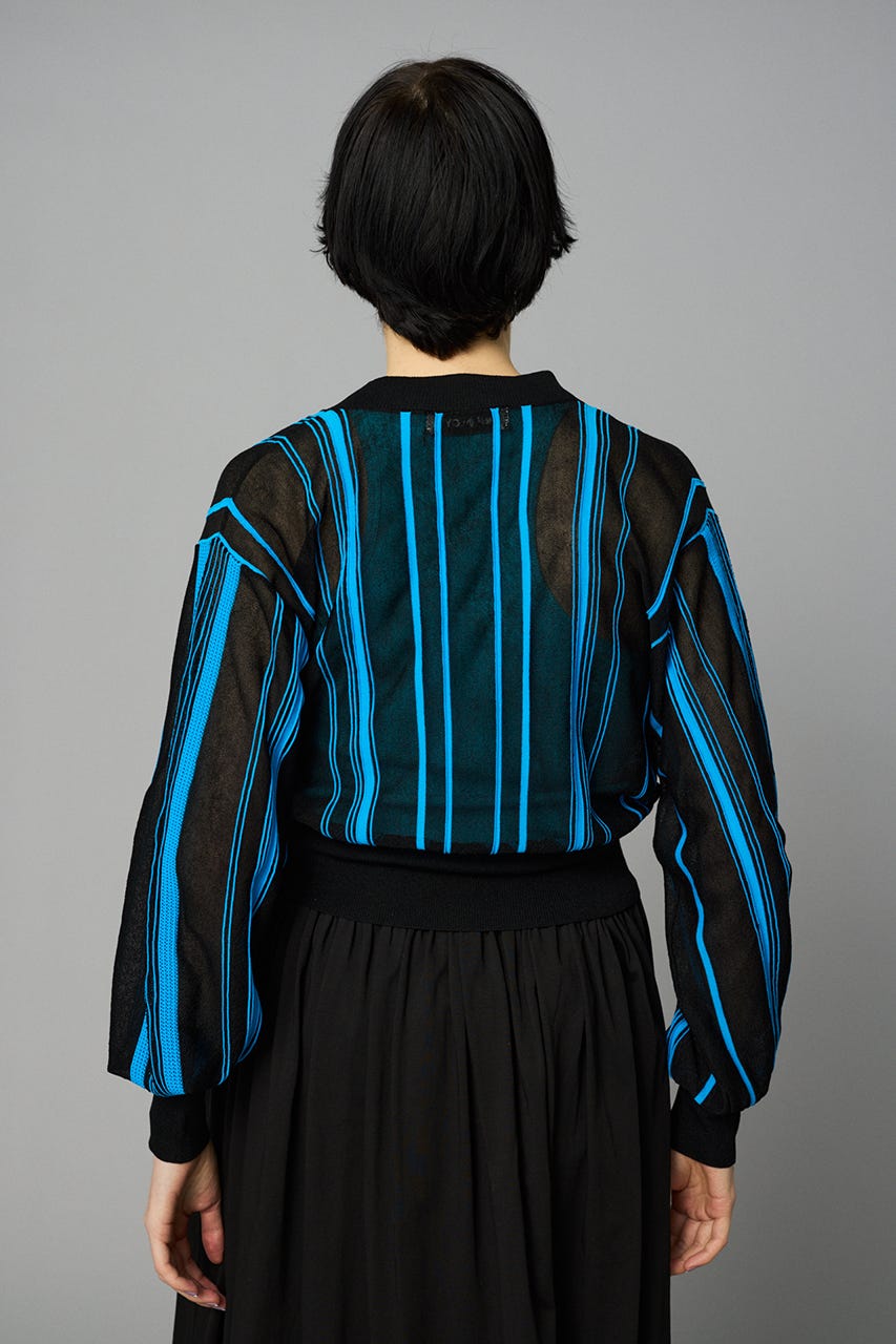 Ramdom patten cardigan BLU FREE