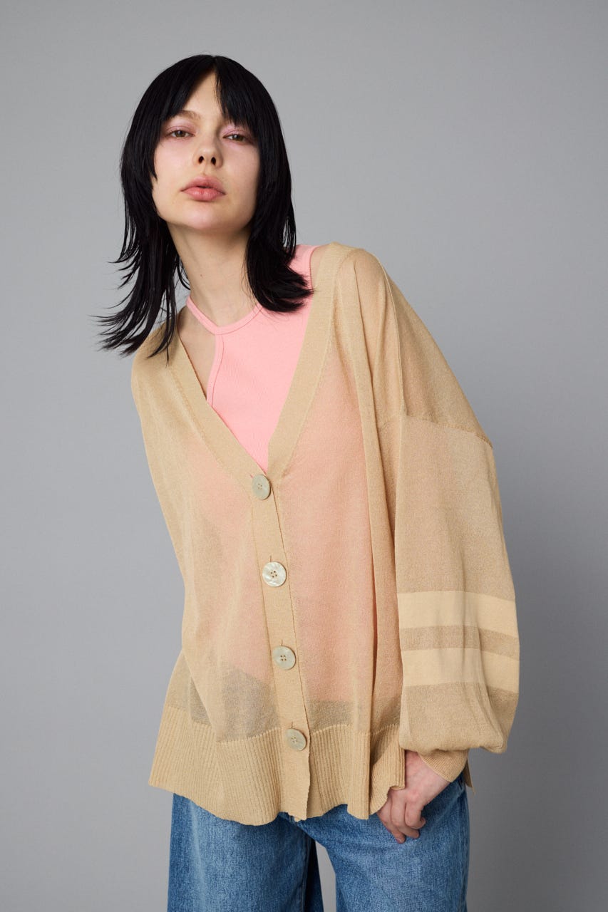 Sheer line cardigan BEG FREE