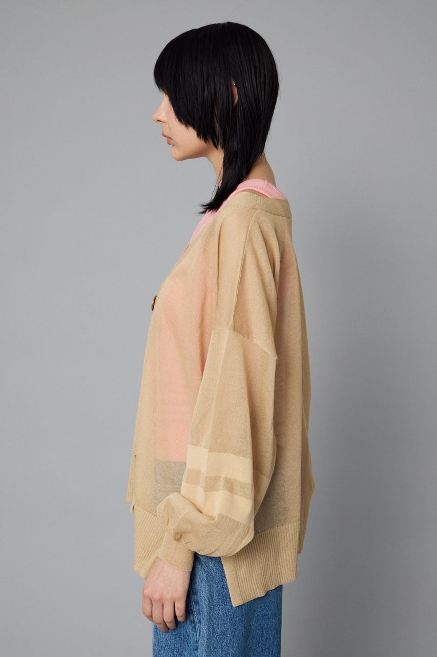 Sheer line cardigan BEG FREE