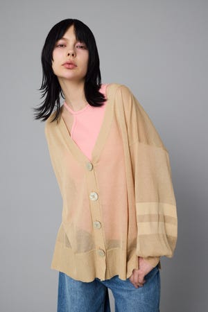 HeRIN.CYE | Sheer line cardigan (カーディガン ) |SHEL'TTER WEBSTORE