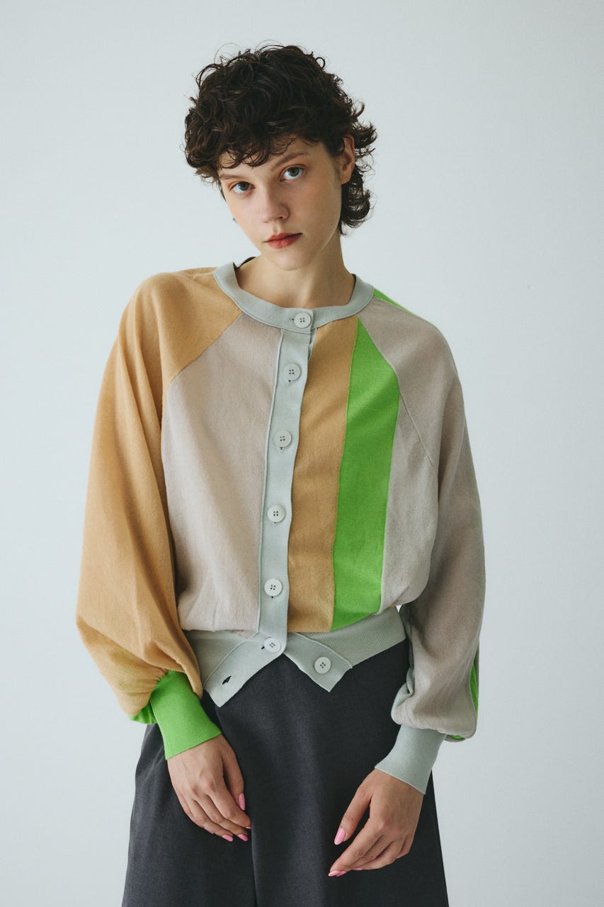 カーディガン Sukashi round cardigan　　スカシラウンドカーディガン レディース HeRIN.CYE | Sukashi round cardigan (カーディガン ) |SHEL