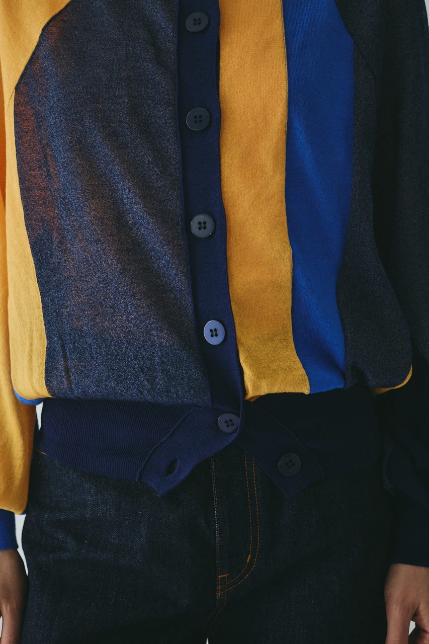 カーディガン Sukashi round cardigan　　スカシラウンドカーディガン レディース HeRIN.CYE | Sukashi round cardigan (カーディガン ) |SHEL