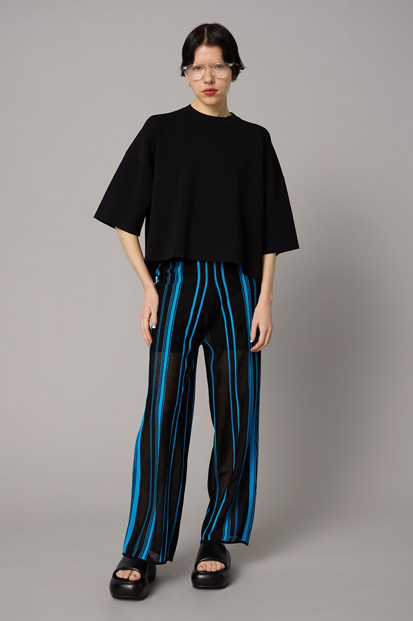 Random patten knit pants BLU 36