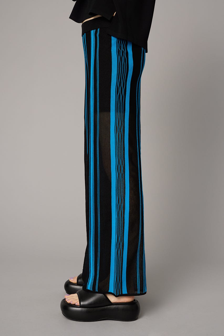 Random patten knit pants BLU 36