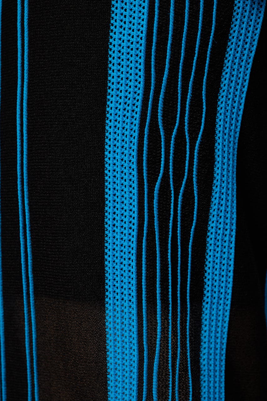 Random patten knit pants BLU 36