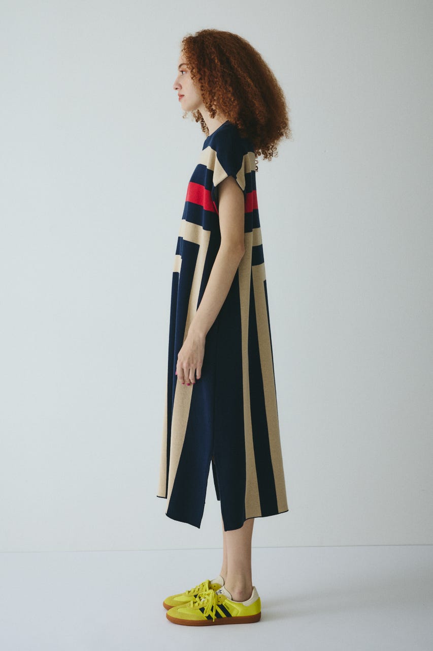 HeRIN.CYE | Square knit one piece (ワンピース(ミニ
