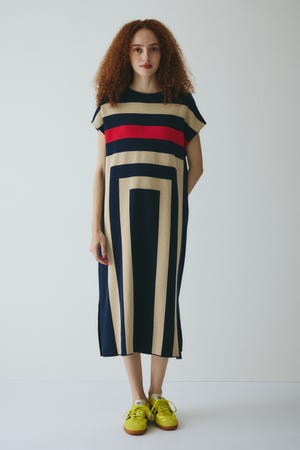 HeRIN.CYE | Square knit one piece (ワンピース(ミニ