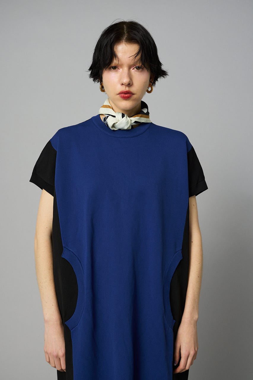 Attachmment knit one piece NVY FREE