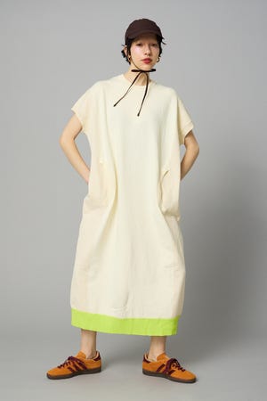 HeRIN.CYE | Attachmment knit one piece (ワンピース(ミニ