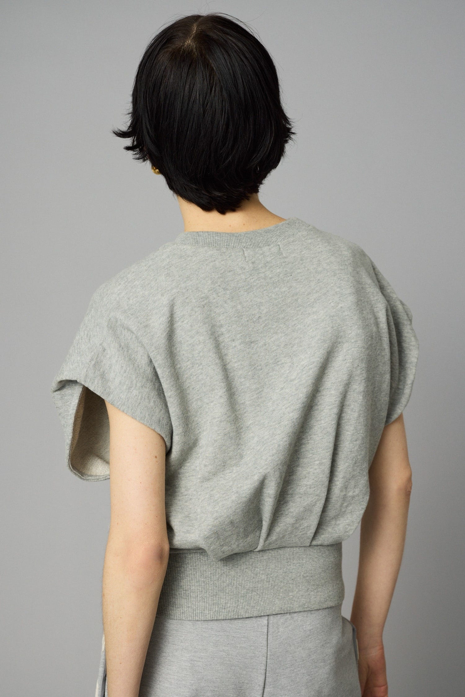 Box cut vest GRY FREE