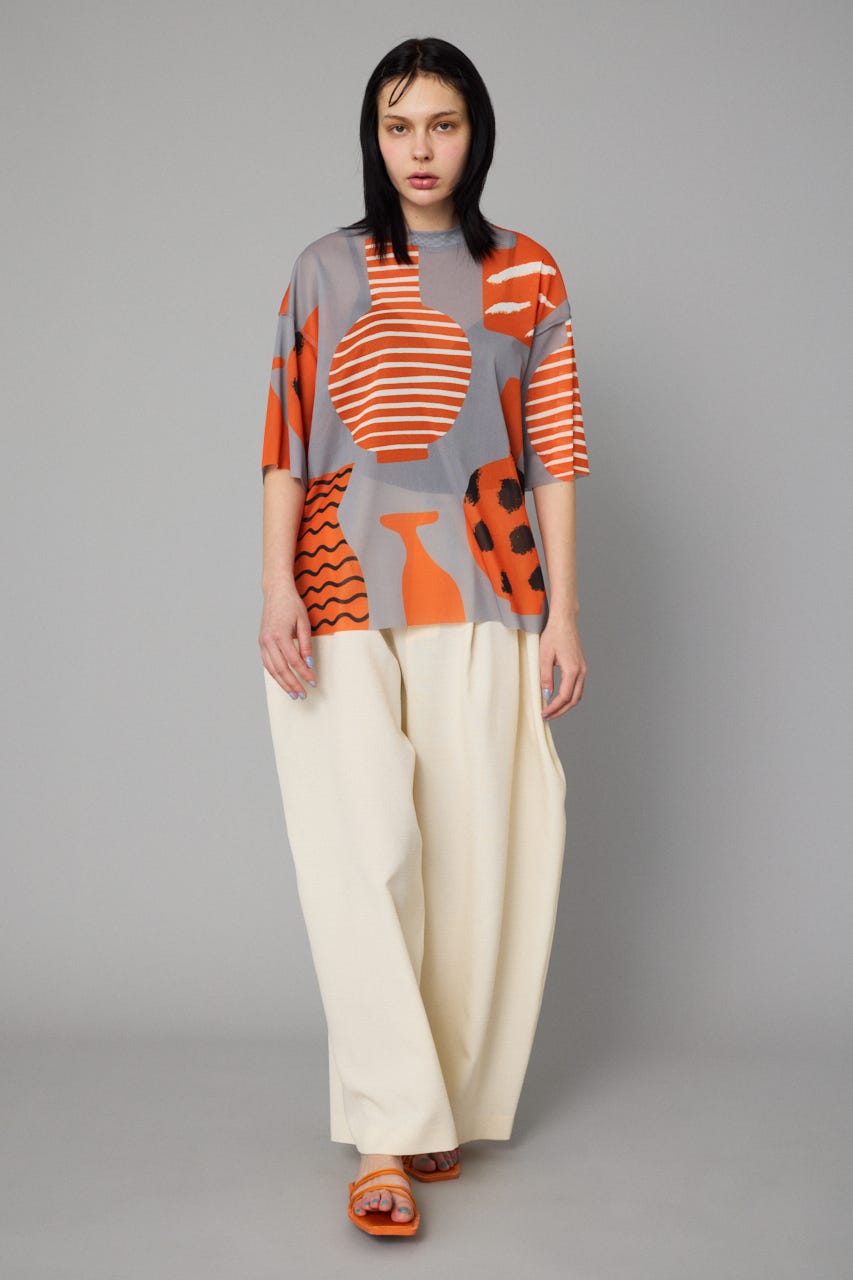 Flower vase tee GRY FREE