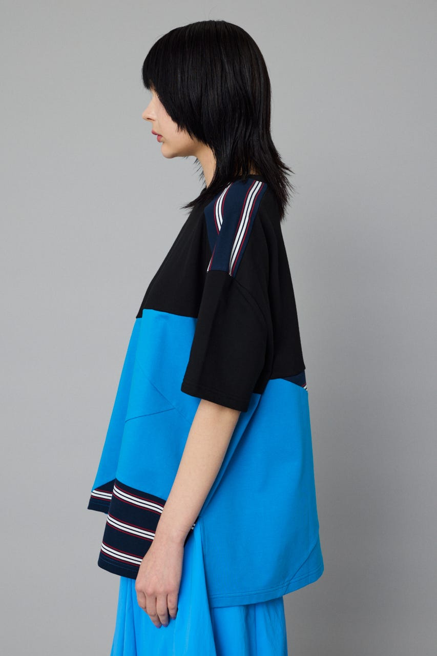 トップス ki HeRIN.CYE | Switching cut tops (Tシャツ・カットソー(半袖