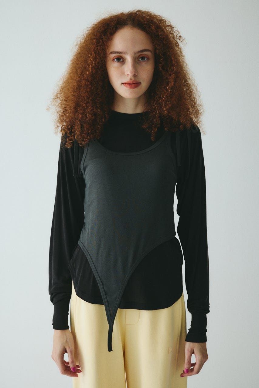 HeRIN.CYE | Sheer layreard cut tops (Tシャツ・カットソー