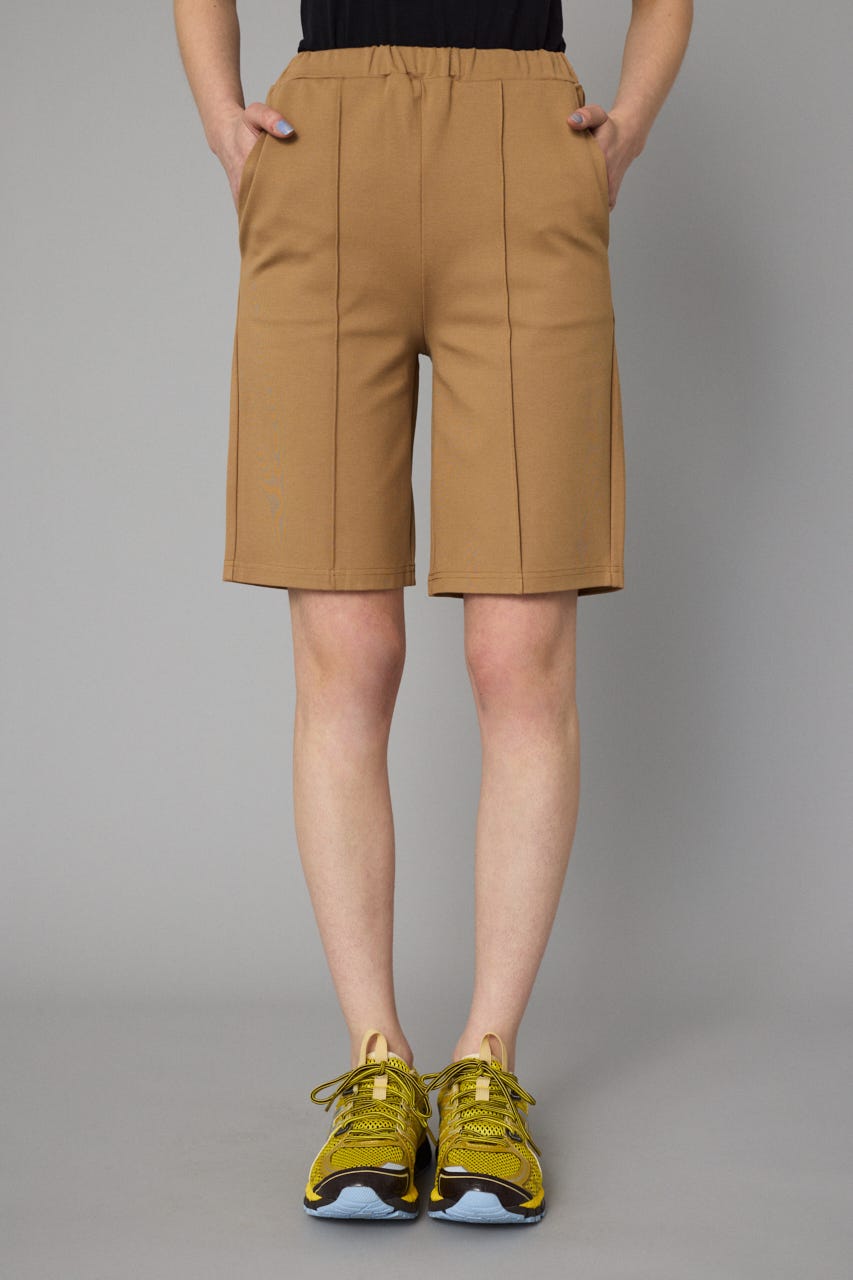Ponte half pants L/BRN FREE