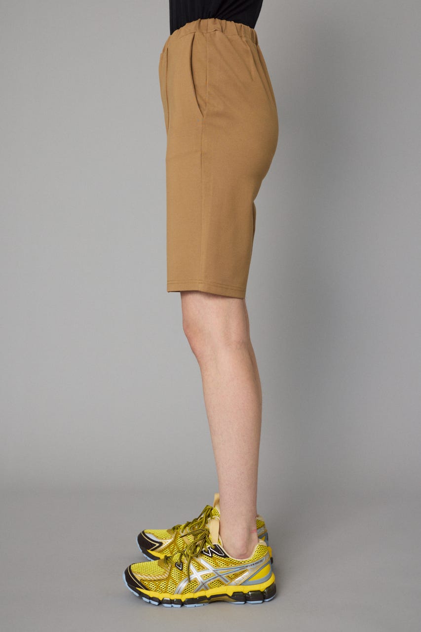 Ponte half pants L/BRN FREE