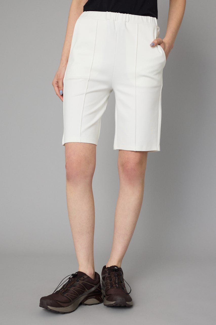 Ponte half pants O/WHT FREE