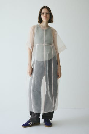 【ヘリンドットサイ ギャザーワンピース⠀】 HeRIN.CYE｜ヘリンドットサイのワンピース通販 - ZOZOTOWN