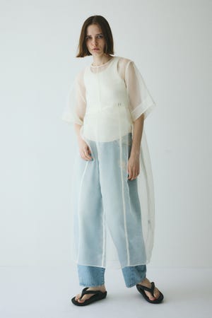 【3色セット】HeRIN.CYE フレアーロングスリーブカットソー HeRIN.CYE - フレアーロングスリーブカットソー - Mellow mesh