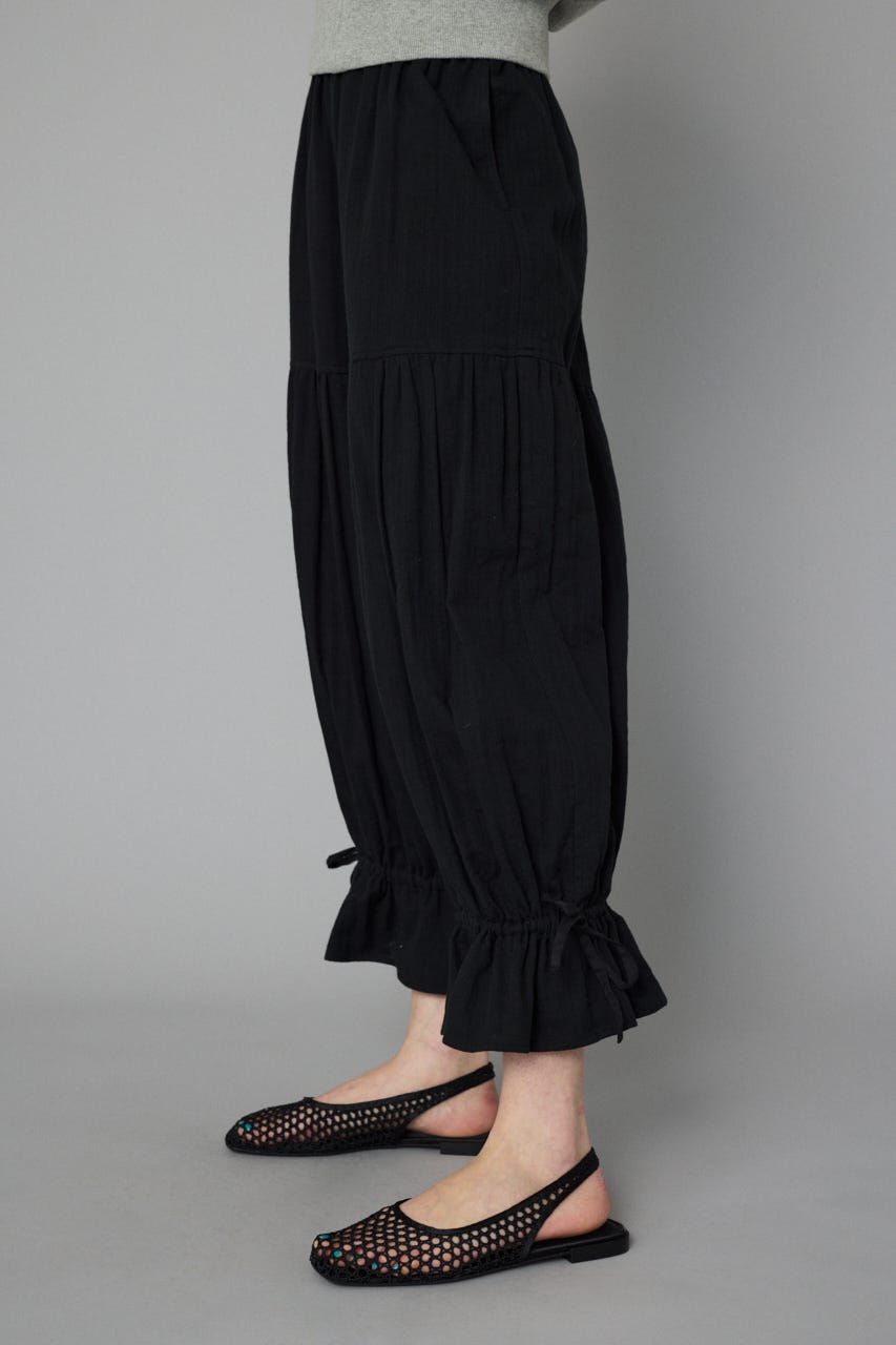 Double gauze pants BLK 36