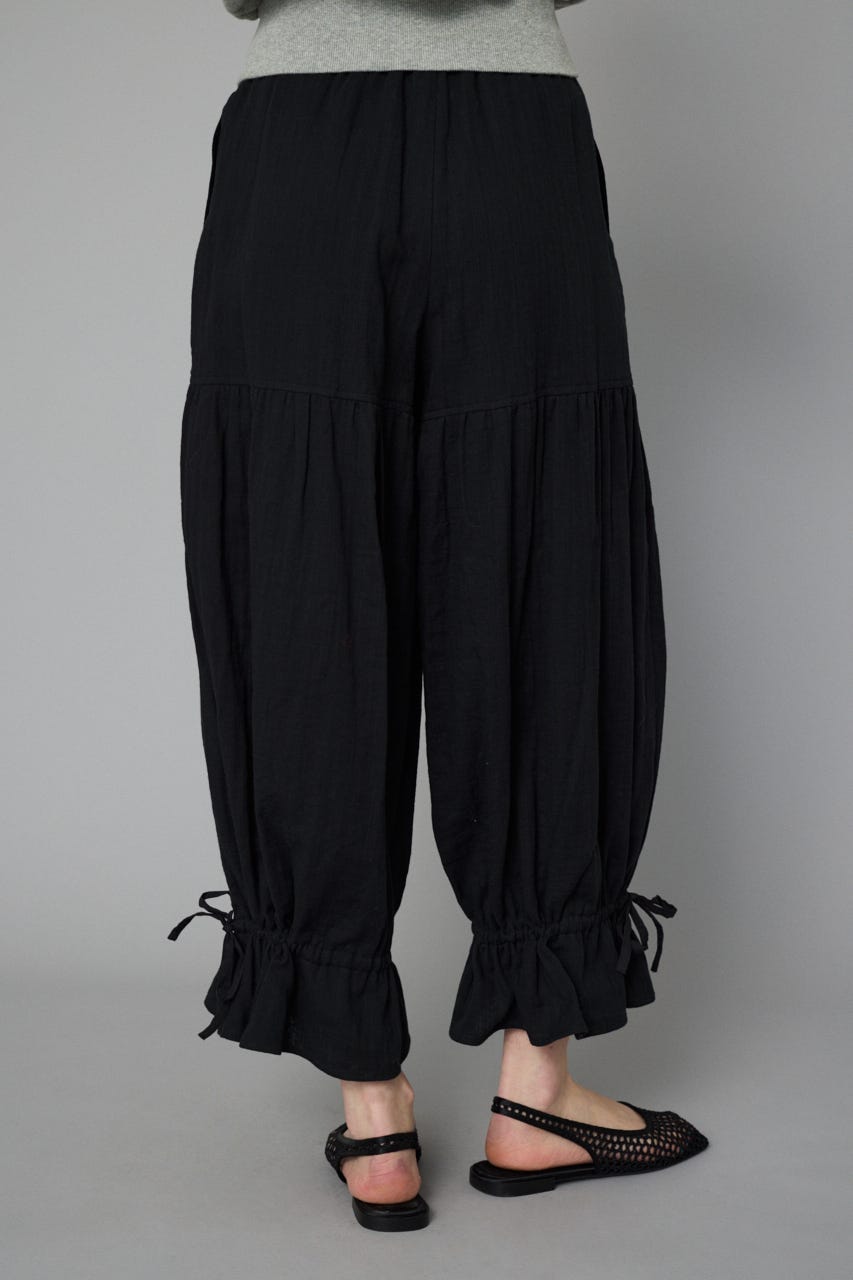 Double gauze pants BLK 36
