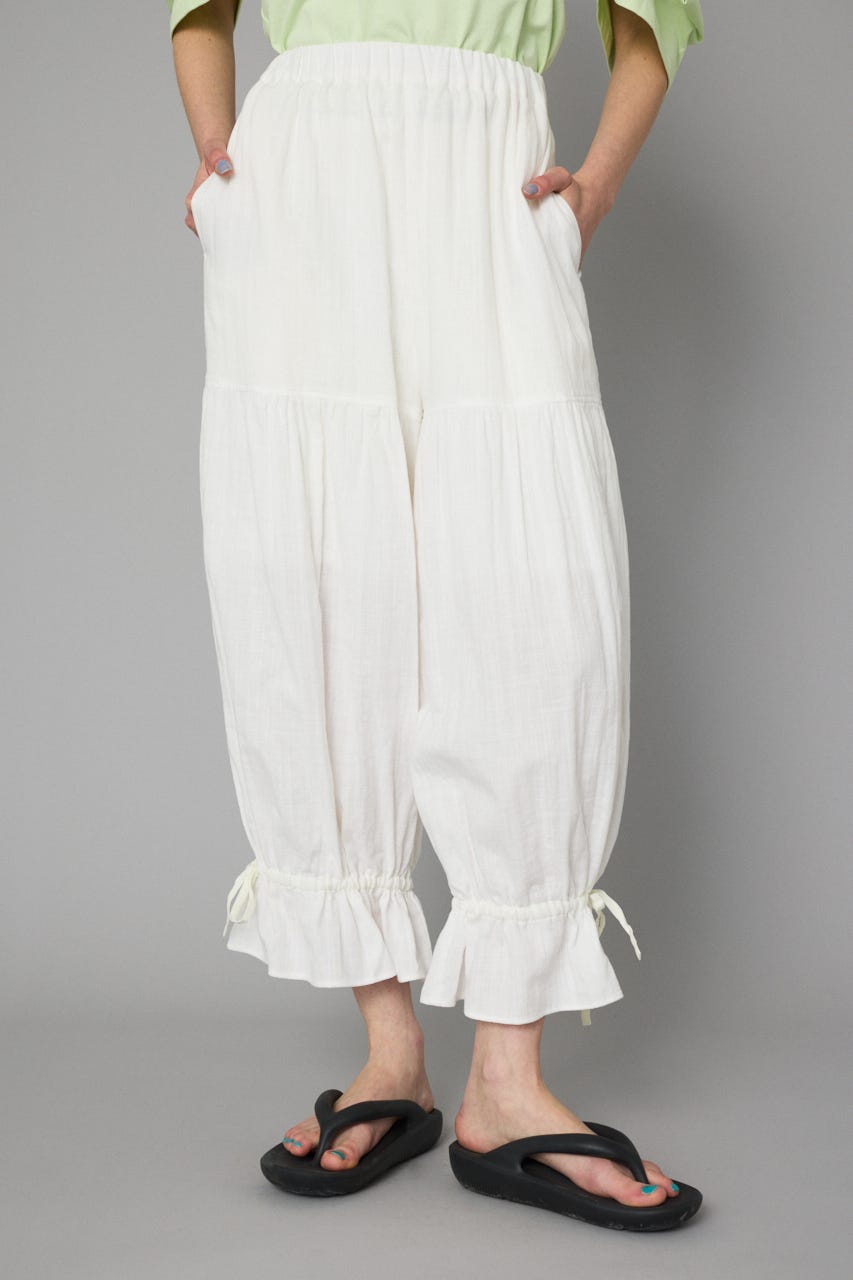 Double gauze pants WHT 36