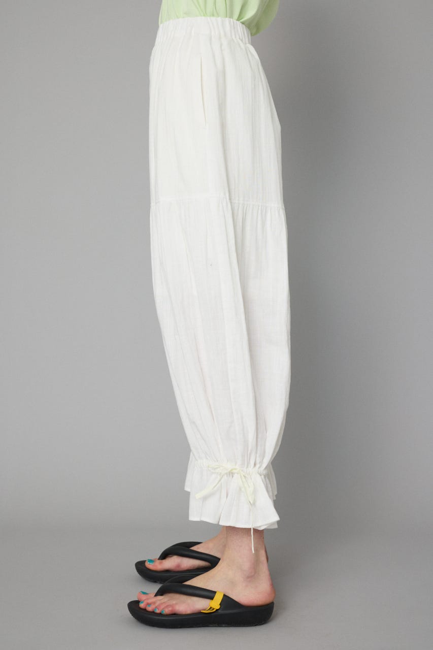 Double gauze pants WHT 36
