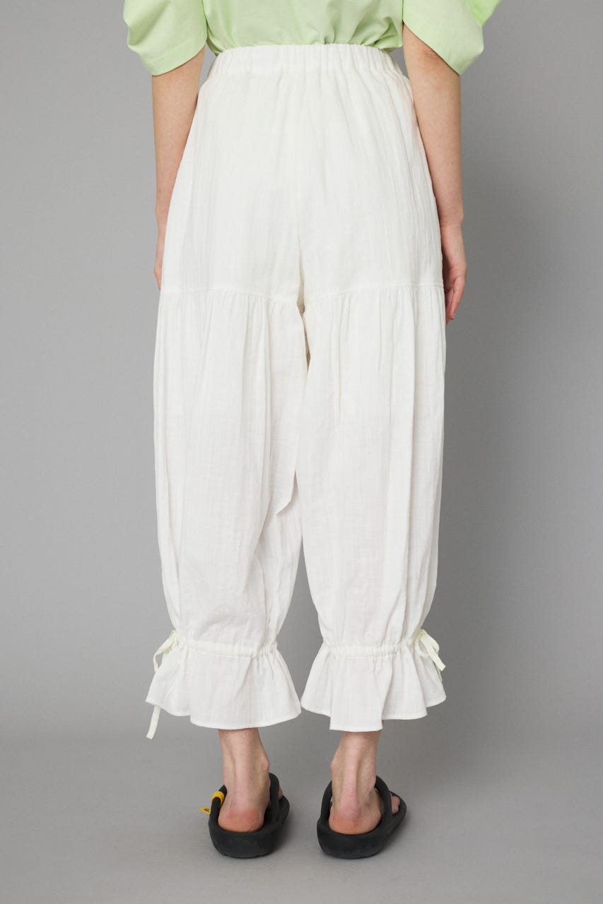 Double gauze pants WHT 36