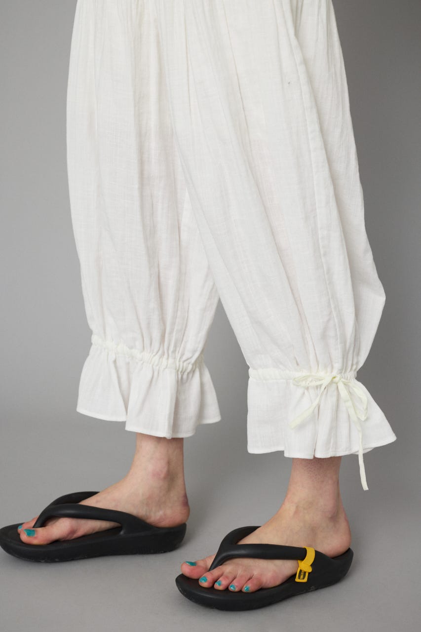 Double gauze pants WHT 36