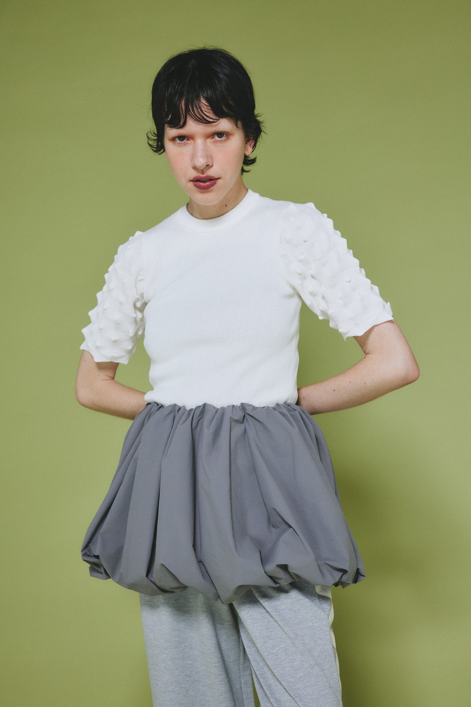 Many way balloon skirt GRY FREE