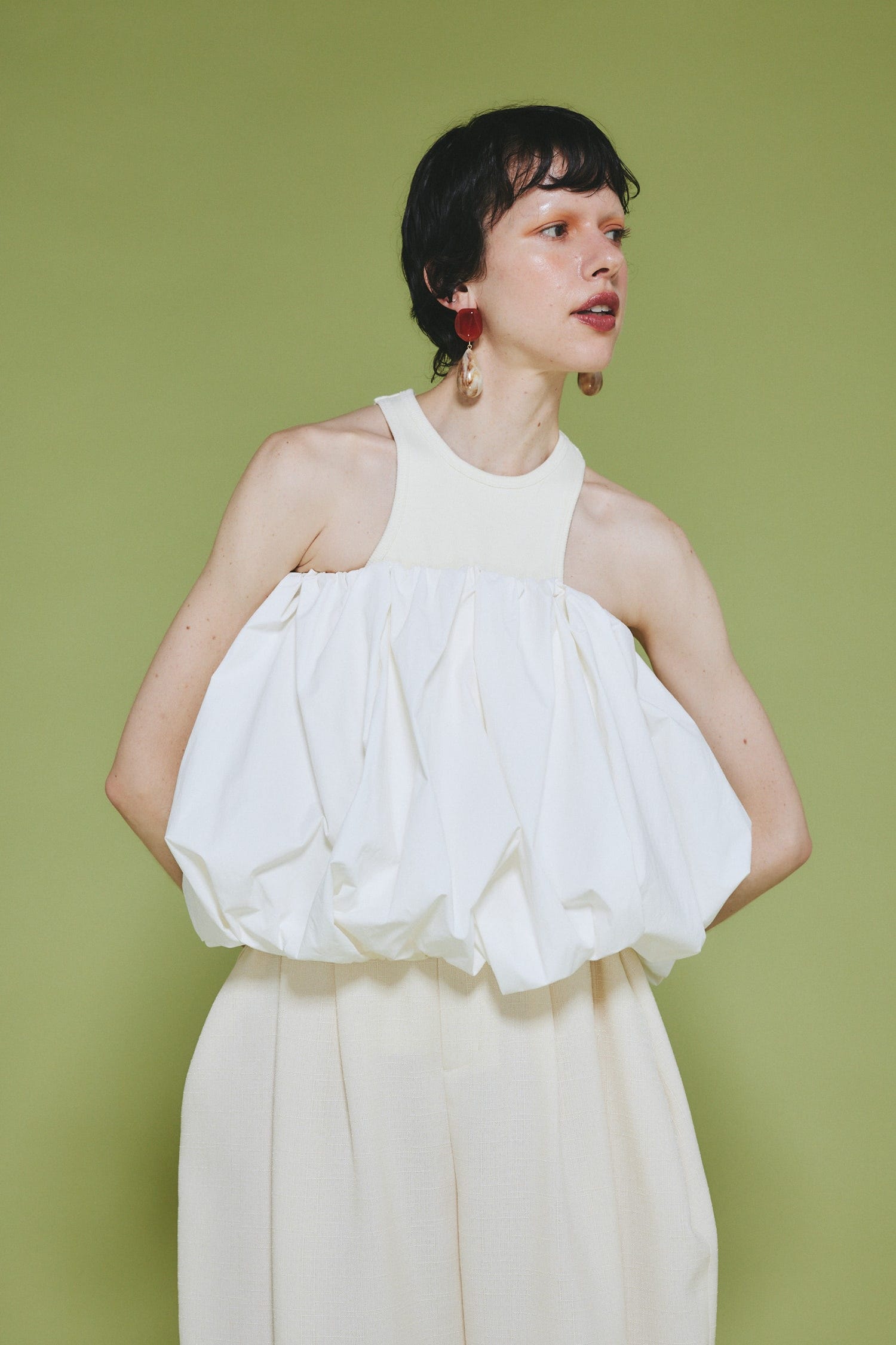 Many way balloon skirt O/WHT FREE