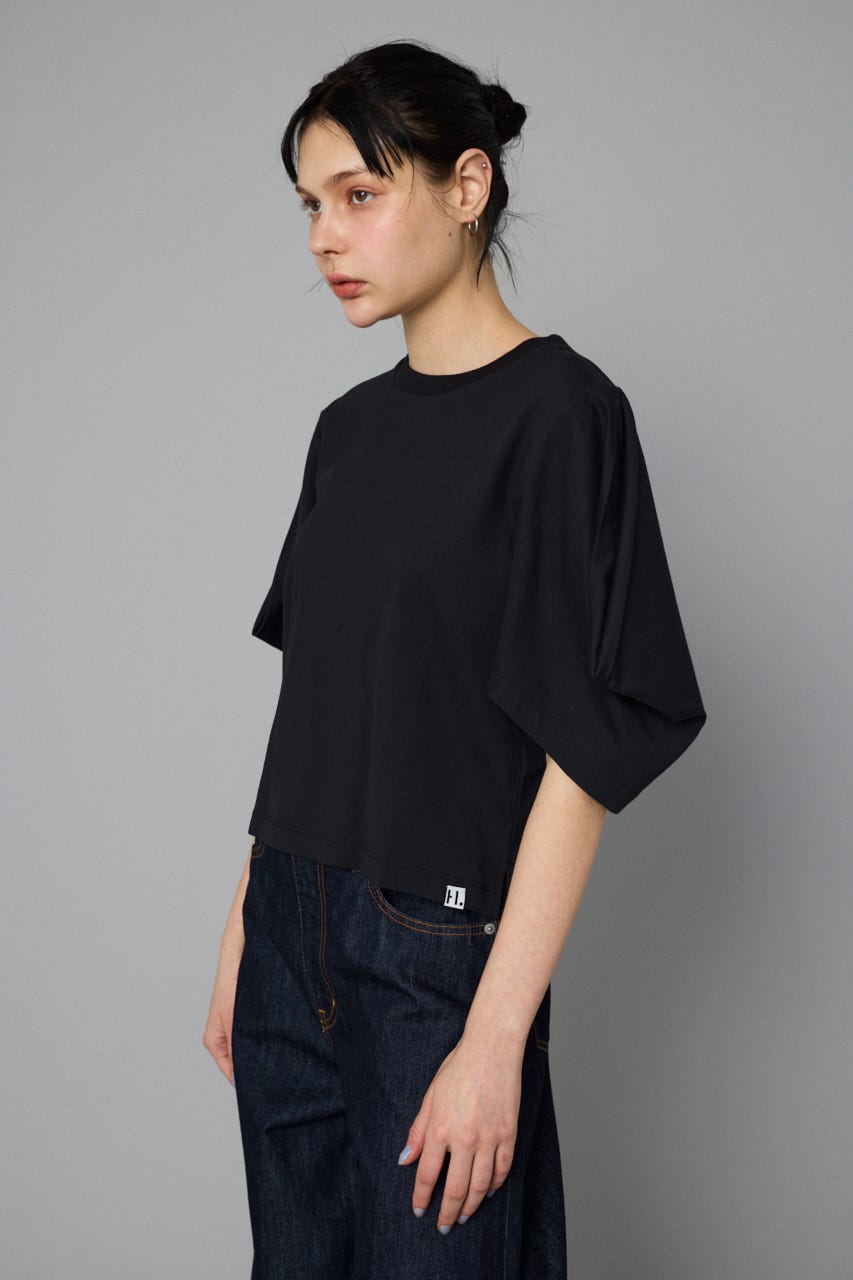 Tuck sleeve cut tops BLK FREE