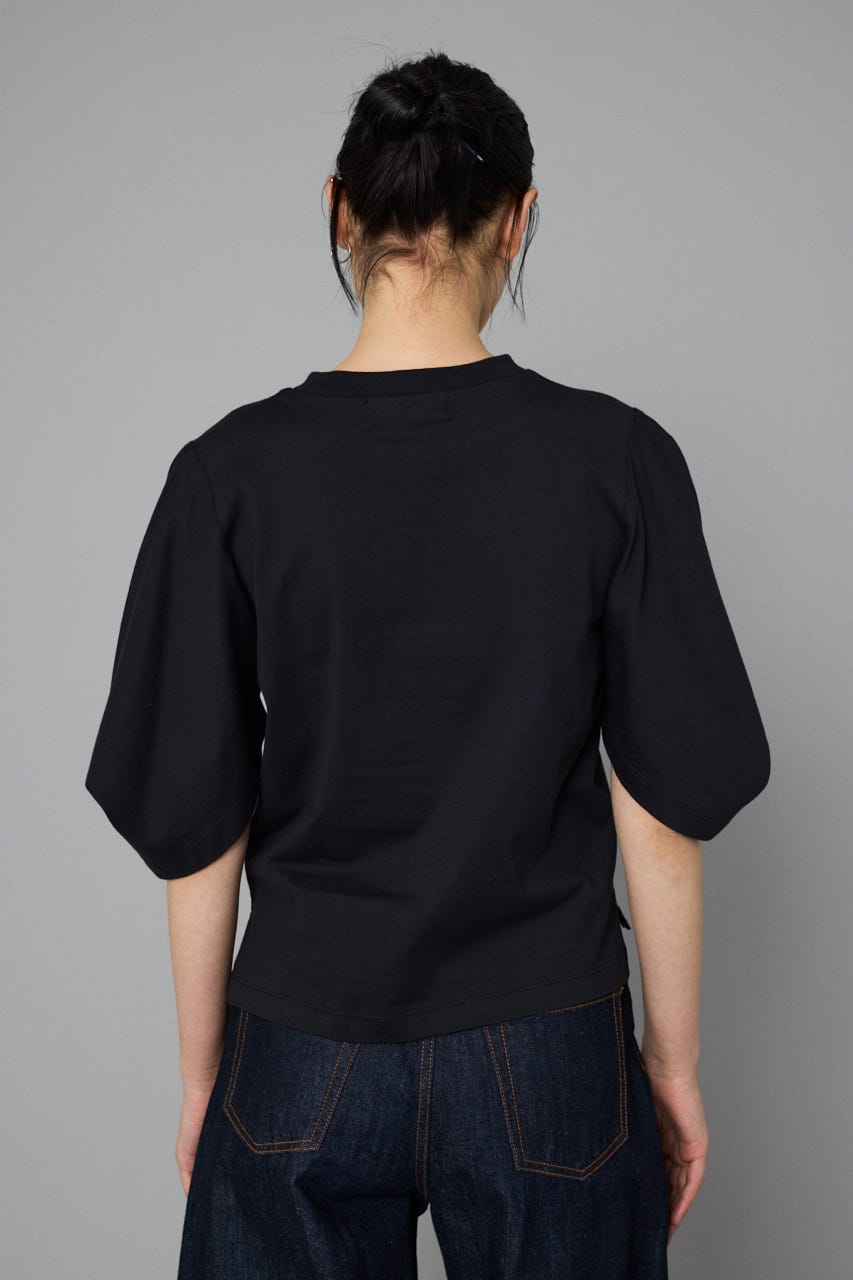 Tuck sleeve cut tops BLK FREE