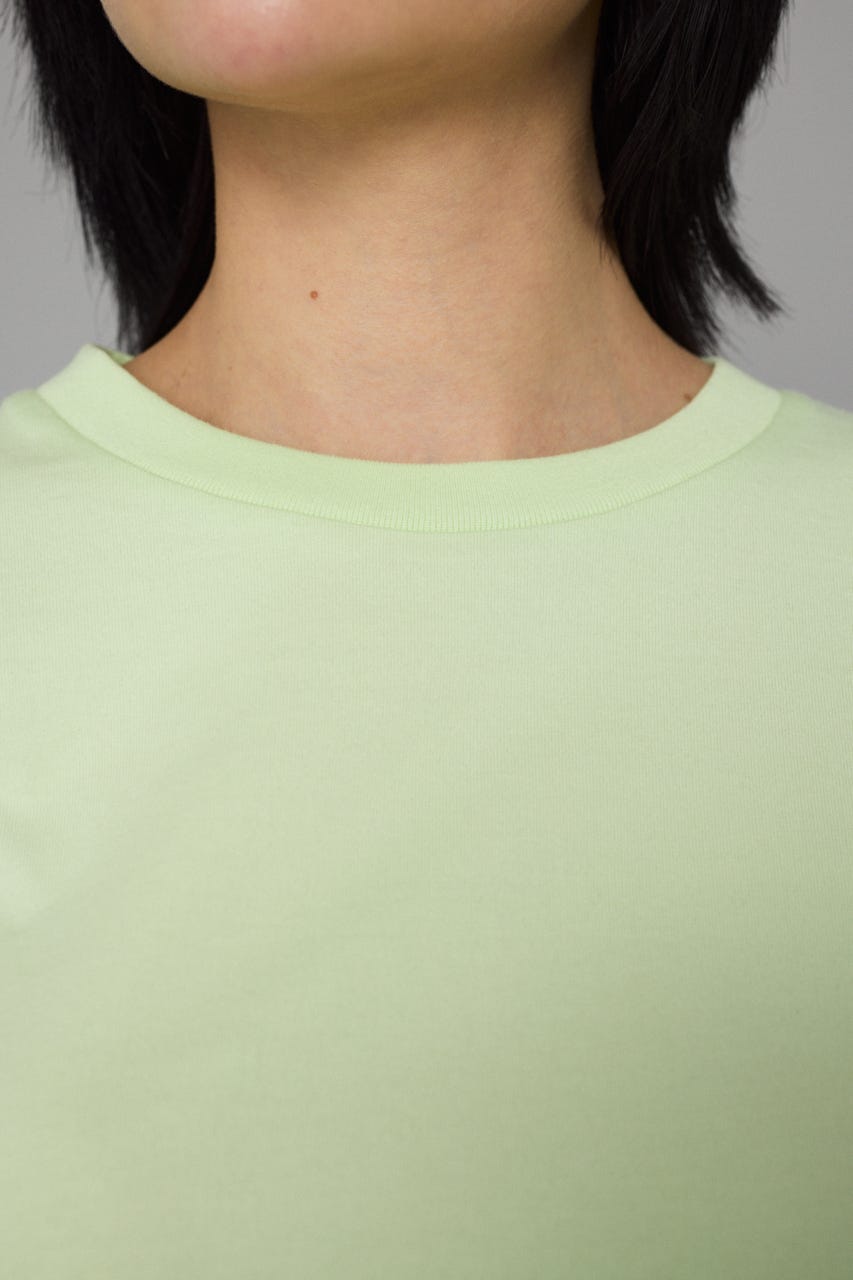 Tuck sleeve cut tops L/GRN FREE