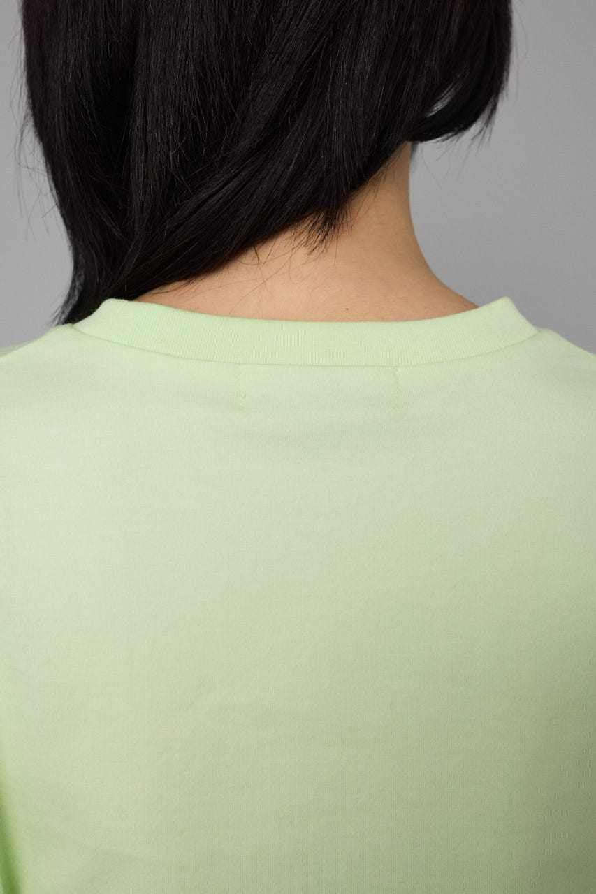 Tuck sleeve cut tops L/GRN FREE