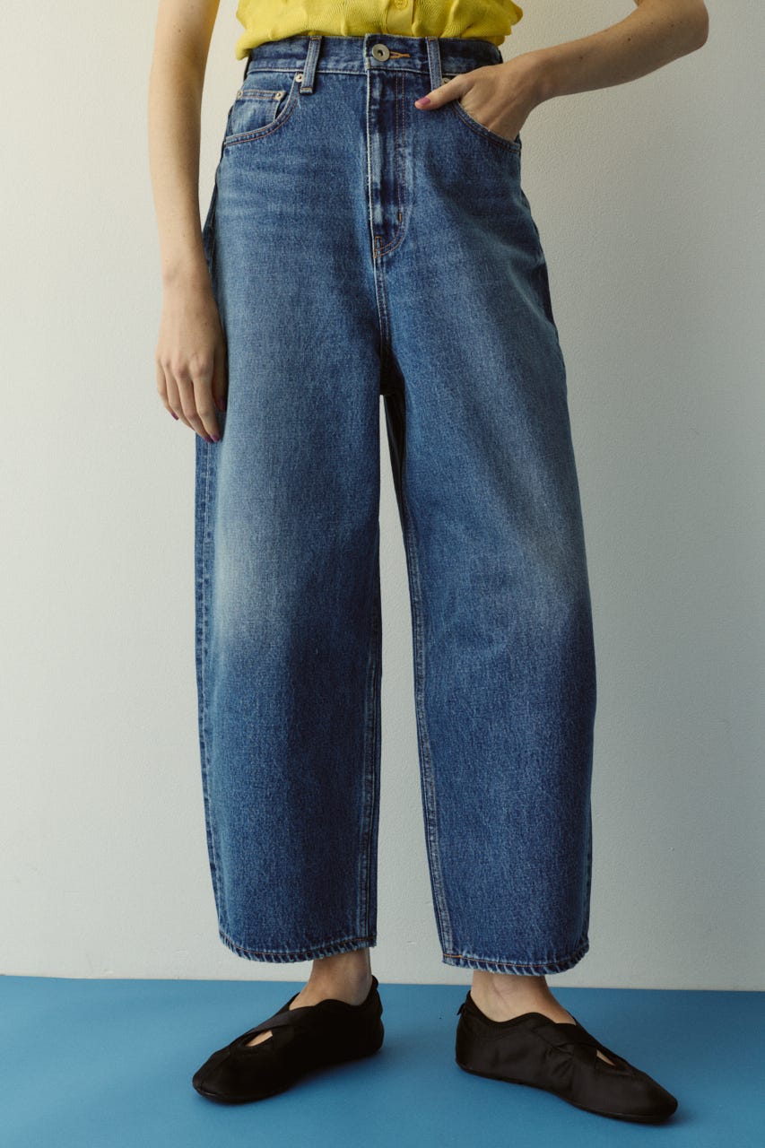 ［予約］straight denim pants BLU 36