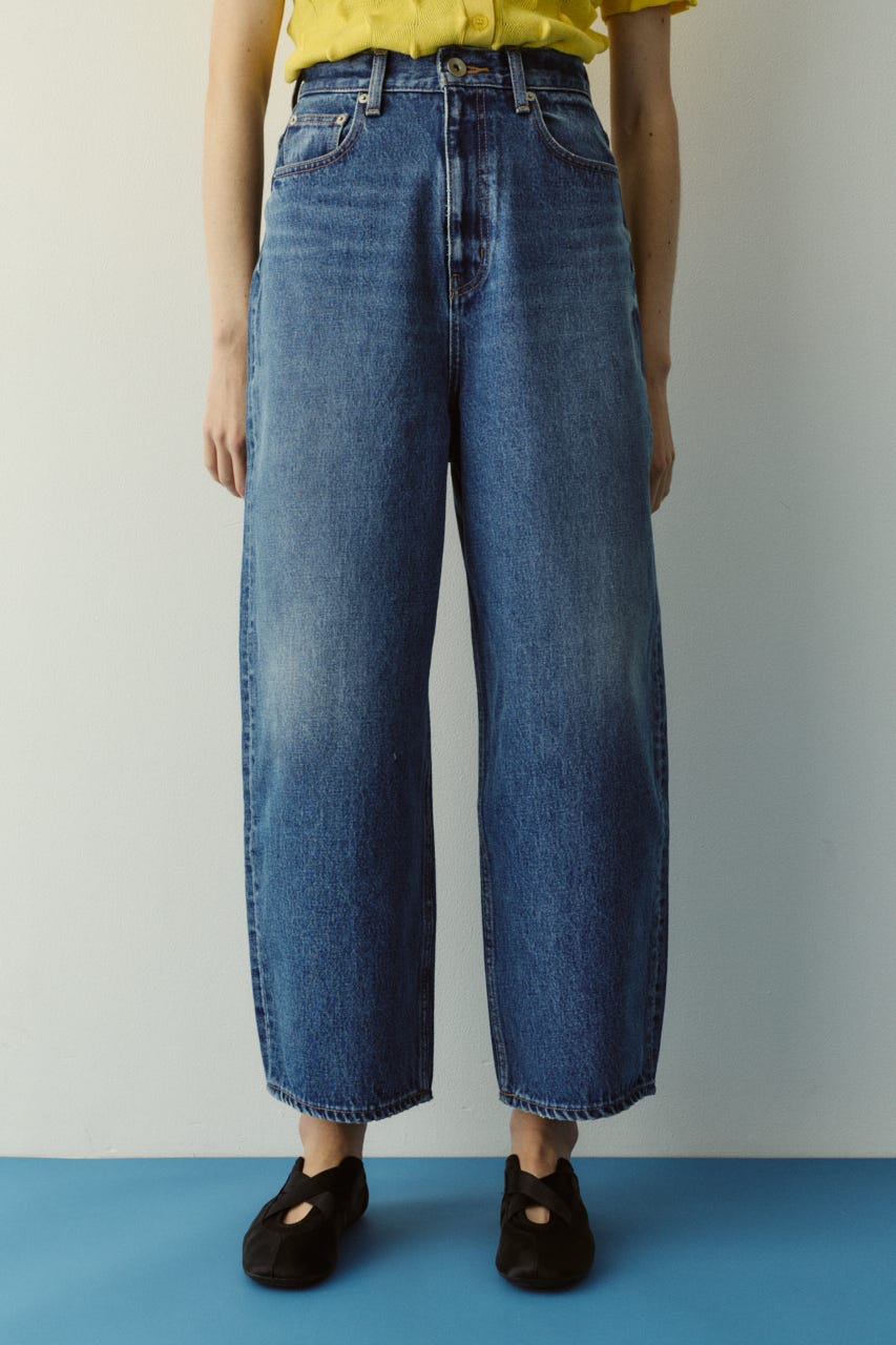 ［予約］straight denim pants BLU 36