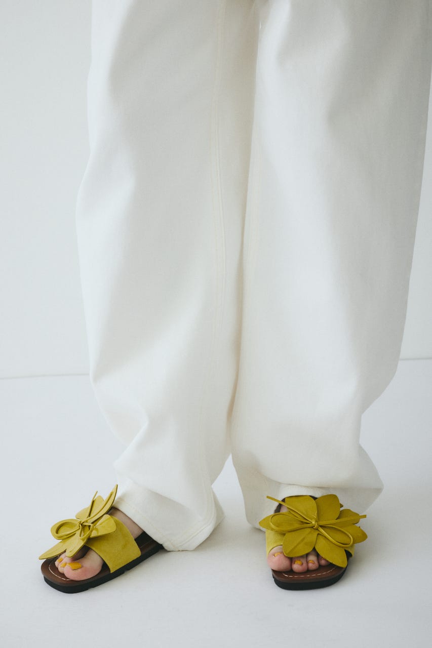 ［予約］straight denim pants WHT 34