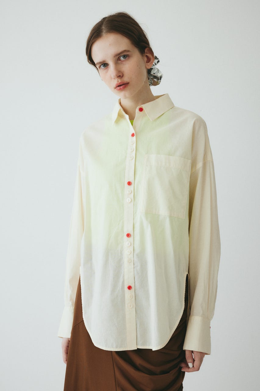 ［予約］Round cut loose shirts IVOY FREE