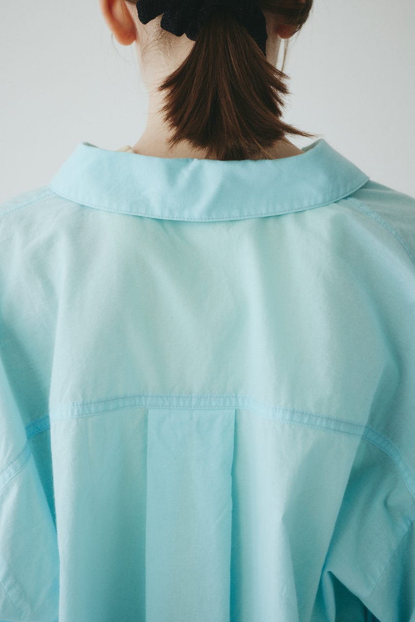 ［予約］Round cut loose shirts L/BLU FREE