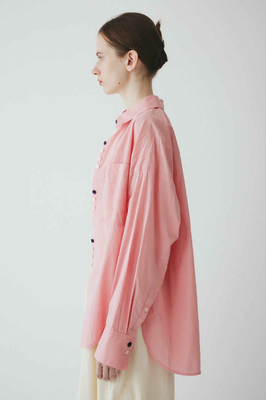 ［予約］Round cut loose shirts L/PNK FREE