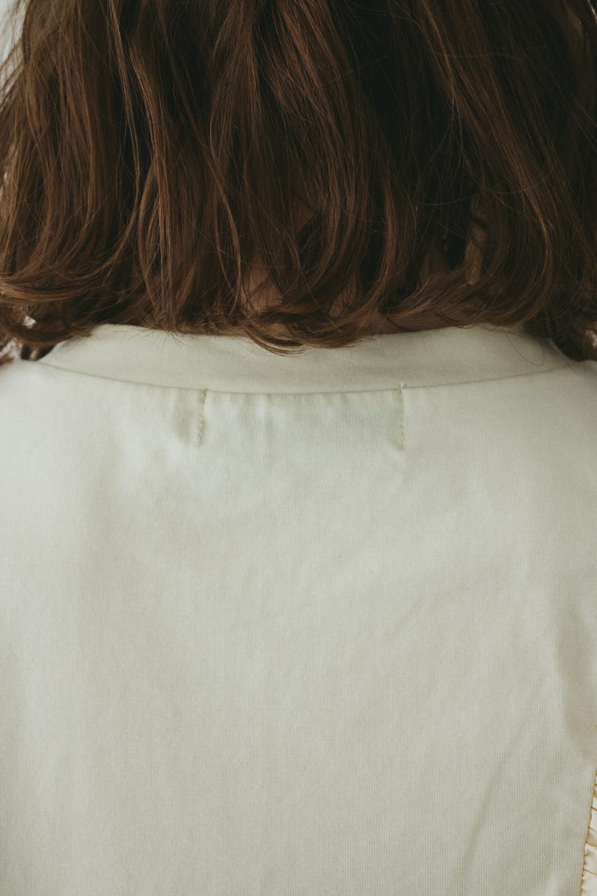 【ポイントアップ+4％対象商品】［予約］Docking ruffle peplum tops O/WHT FREE