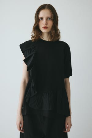 【ポイントアップ 4％対象商品】［予約］Docking ruffle peplum tops