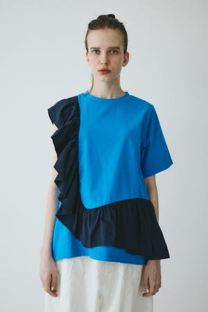 【ポイントアップ 4％対象商品】［予約］Docking ruffle peplum tops