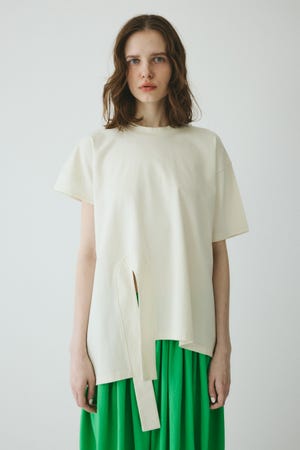 ［予約］Asymmetry hem drape cut tops