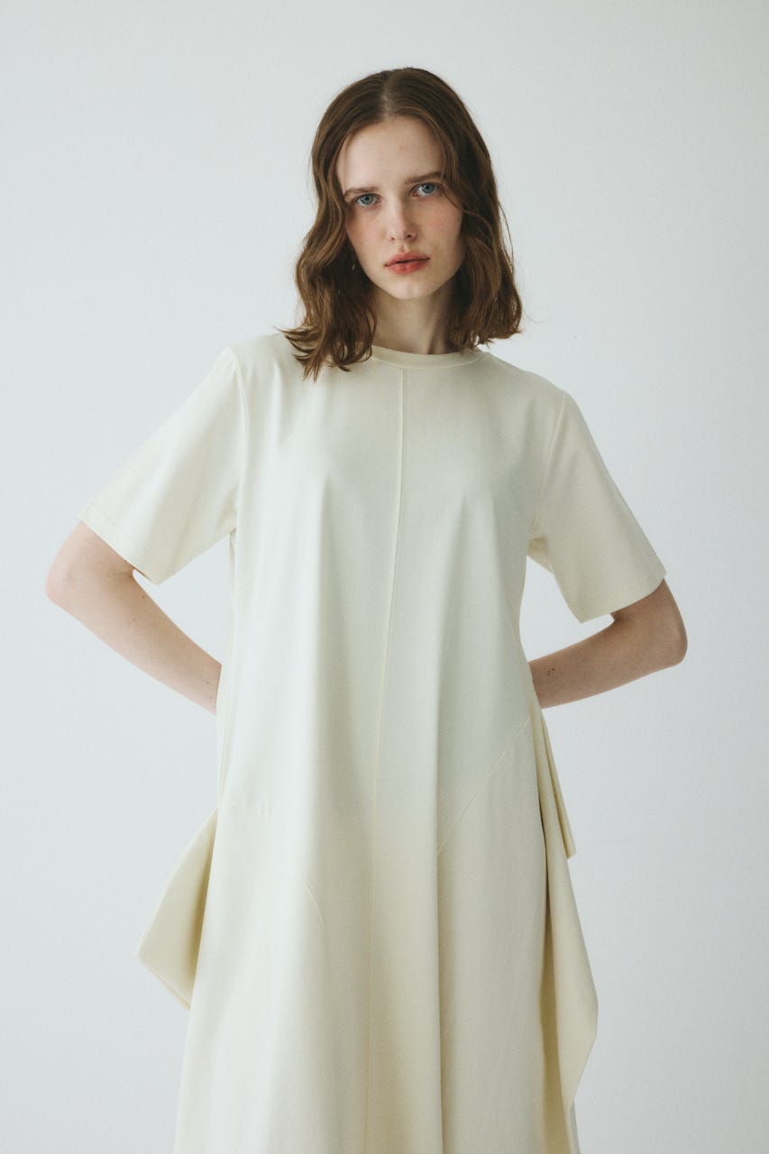 【ポイントアップ+4％対象商品】［予約］Deformation flare cut onepiece O/WHT FREE